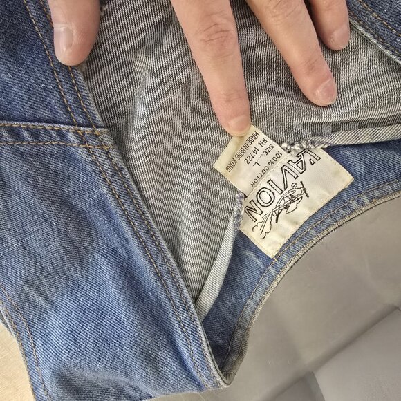 L'Avion vintage denim vest. Women's or Youths sizing - Picture 5 of 8